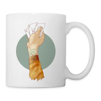 Rainbow kitten surprise - Coffee/Tea Mug - white - Right