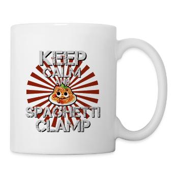 Keep Calm And Spaghetti Clamp - Coffee/Tea Mug - white - Right