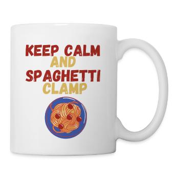 Keep Calm And Spaghetti Clamp - Coffee/Tea Mug - white - Right