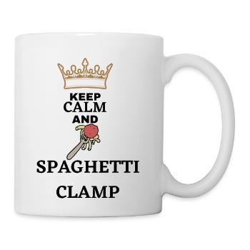 Keep Calm And Spaghetti Clamp - Coffee/Tea Mug - white - Right