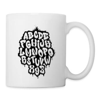 Alphabetical Graffiti - Coffee/Tea Mug - white - Right