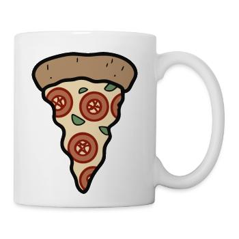 Pizza Slice, Slice of Pizza - Coffee/Tea Mug - white - Right