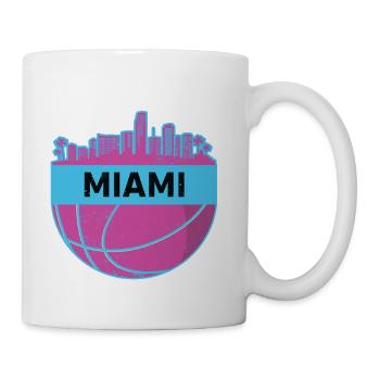 Miami Basketball 1 - Coffee/Tea Mug - white - Right