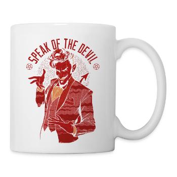 Speak Of The Devil - Coffee/Tea Mug - white - Right