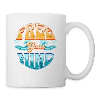 Free Your Mind - Coffee/Tea Mug - white - Right