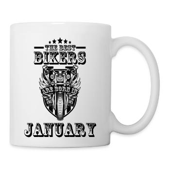 The Best Are Born In January - Coffee/Tea Mug - white - Right