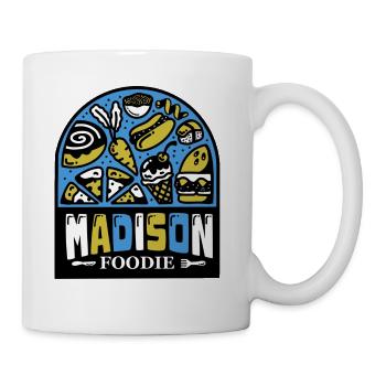 Madison Foodie Tall Logo - Coffee/Tea Mug - white - Right