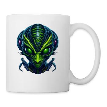 Alien Head - Coffee/Tea Mug - white - Right