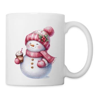Snowman in December - Coffee/Tea Mug - white - Right