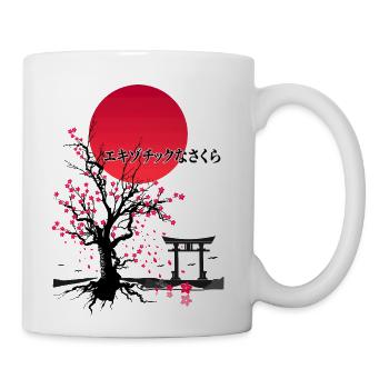 Iconic Sakura Flower - Coffee/Tea Mug - white - Right