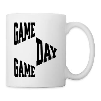Bold Game Day Checkerboard Sports Fan - Coffee/Tea Mug - white - Right