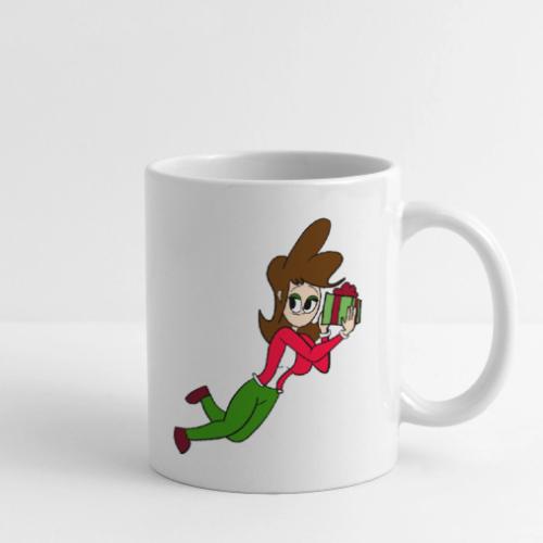 Coll Holding a Present - Coffee/Tea Mug