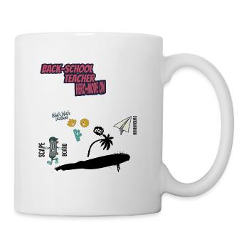 Back to School – Teacher Hero Mode ON - Coffee/Tea Mug - white - Right