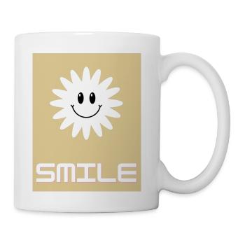 Daisy Smile Bold Logo Tee - Coffee/Tea Mug - white - Right