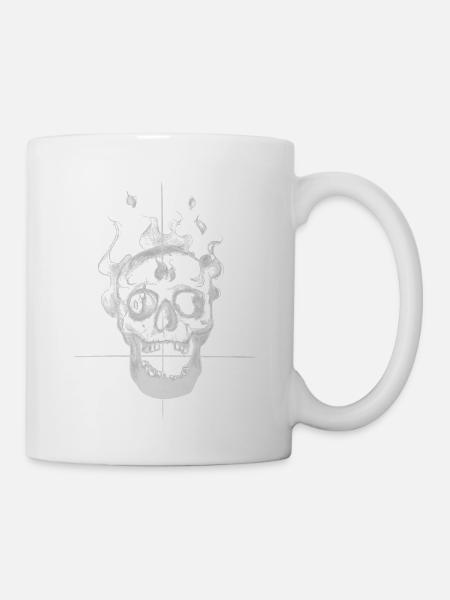 Inferno Skull Crossfire - Coffee/Tea Mug - white