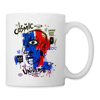 Cosmic Universe Abstract Graffiti Streetwear T-Shi - Coffee/Tea Mug - white - Right