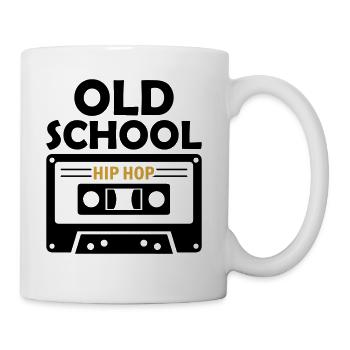 Old School Music Hip Hop - Coffee/Tea Mug - white - Right