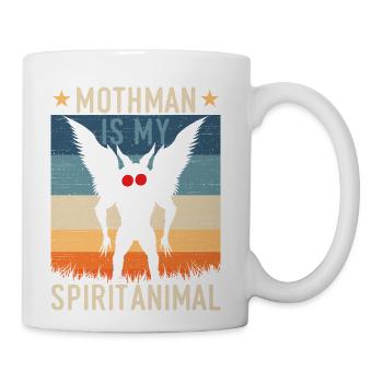 Mothman Is My spirit Animal - Coffee/Tea Mug - white - Right