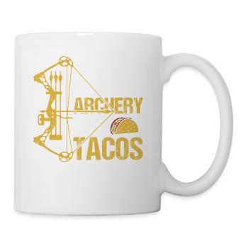 If It Involves Archery Tacos Count Me In - Coffee/Tea Mug - white - Right