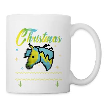 Merry Christmas And Happy New Year Design - Coffee/Tea Mug - white - Right