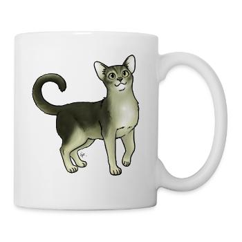 Cat Abyssinian Blue - Coffee/Tea Mug - white - Right