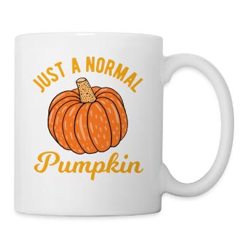Funny Halloween Just A Normal Pumpkin - Coffee/Tea Mug - white - Right