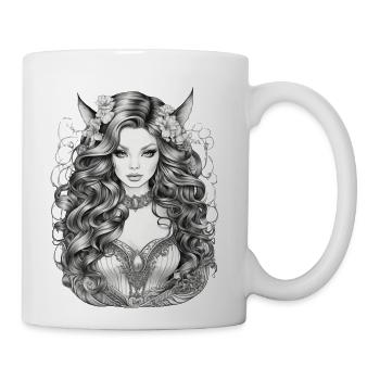 graphic tees women - Coffee/Tea Mug - white - Right
