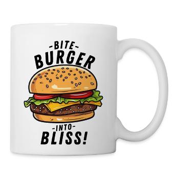 Bite burger - Coffee/Tea Mug - white - Right