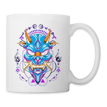 Street cyberpunk clothing streetwear - Coffee/Tea Mug - white - Right