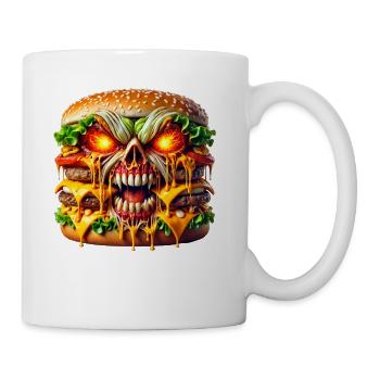 Terrifying Burger Monster - Coffee/Tea Mug - white - Right