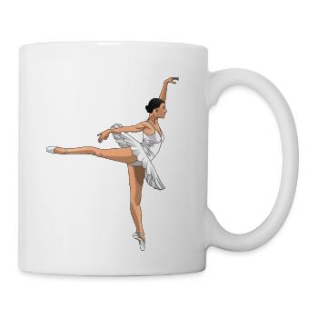 ballet dancer - Coffee/Tea Mug - white - Right