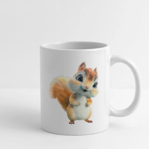 Adorable Cartoon Baby Squirrel Smiling - Coffee/Tea Mug