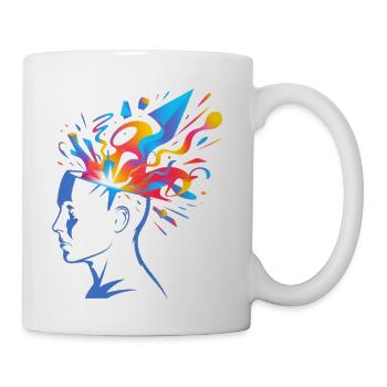 Vibrant Brainstorm Burst - Coffee/Tea Mug - white - Right
