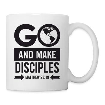 Go And Make Disciples Matthew 28:19 - Coffee/Tea Mug - white - Right