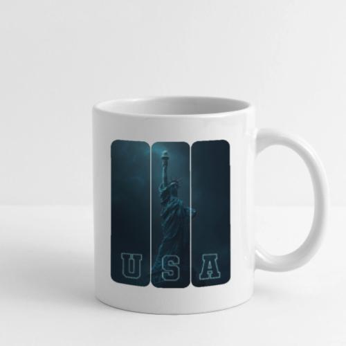 Neon Liberty USA Triptych - Coffee/Tea Mug