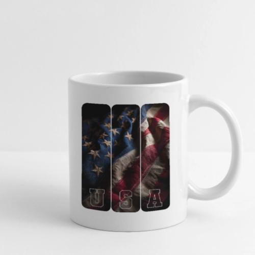 USA: Worn Stars and Stripes - Coffee/Tea Mug