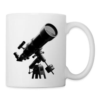 Skywatch Telescope Art - Coffee/Tea Mug - white - Right