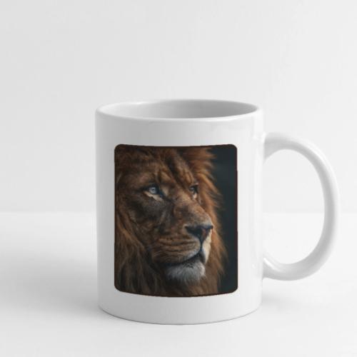 Lion Portrait Majestic Wildlife Design - Coffee/Tea Mug