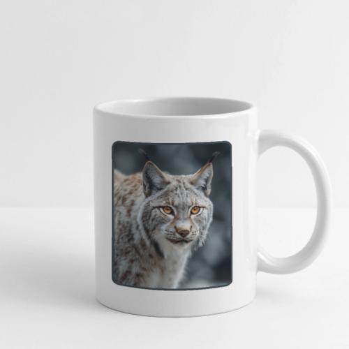 Lynx Portrait Piercing Eyes Design - Coffee/Tea Mug