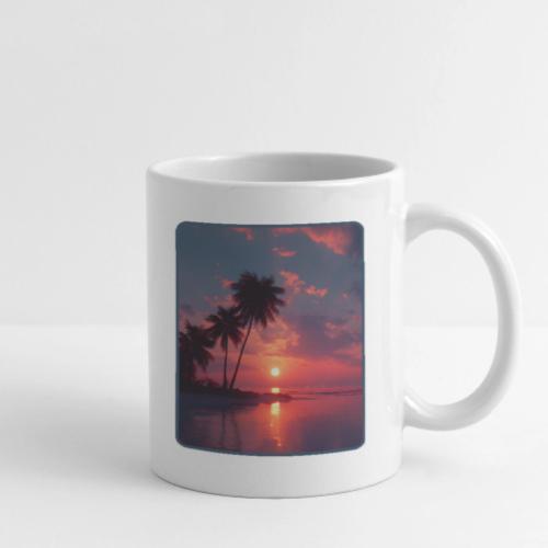 Tropical Sunset Ocean Reflection Design - Coffee/Tea Mug