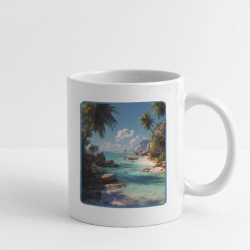 Tropical Island Paradise Ocean Design - Coffee/Tea Mug