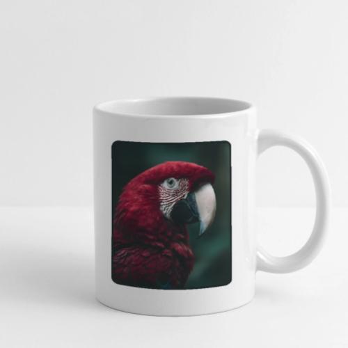 Red Green Macaw Bird Portrait Design - Coffee/Tea Mug