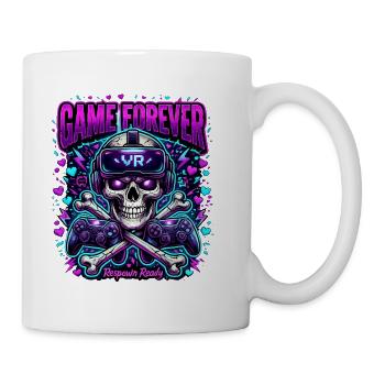 Game Forever Skull VR Neon - Coffee/Tea Mug - white - Right