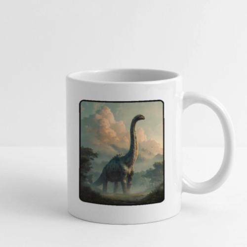 Brachiosaurus Prehistoric Scene Design - Coffee/Tea Mug