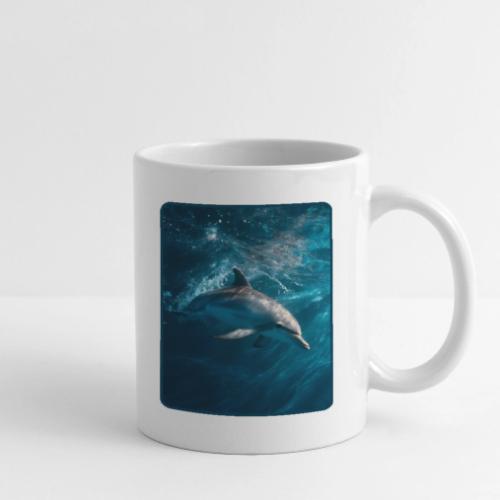 Dolphin Sunlit Ocean Serenity Design - Coffee/Tea Mug