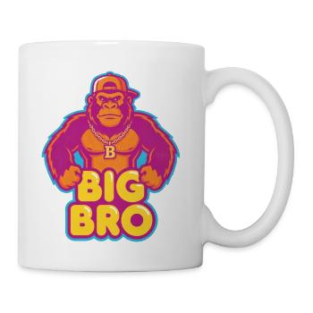 Big Bro Neon Gorilla - Coffee/Tea Mug - white - Right