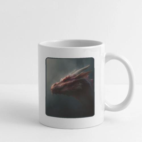 Red Dragon Fog Portrait Design - Coffee/Tea Mug