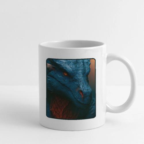 Turquoise Dragon Fire Eye Design - Coffee/Tea Mug