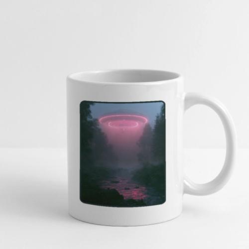 Neon UFO Forest River Design - Coffee/Tea Mug