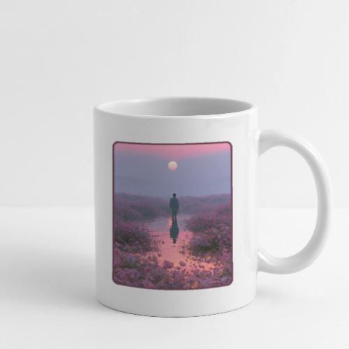 Ethereal Sunset Flower Field Art - Coffee/Tea Mug